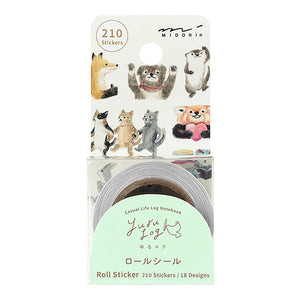 Yuru Log Vol. 3 Roll Sticker Animal Emotions
