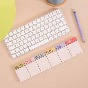 Keyboard Weekly Planner Pad | Scandi