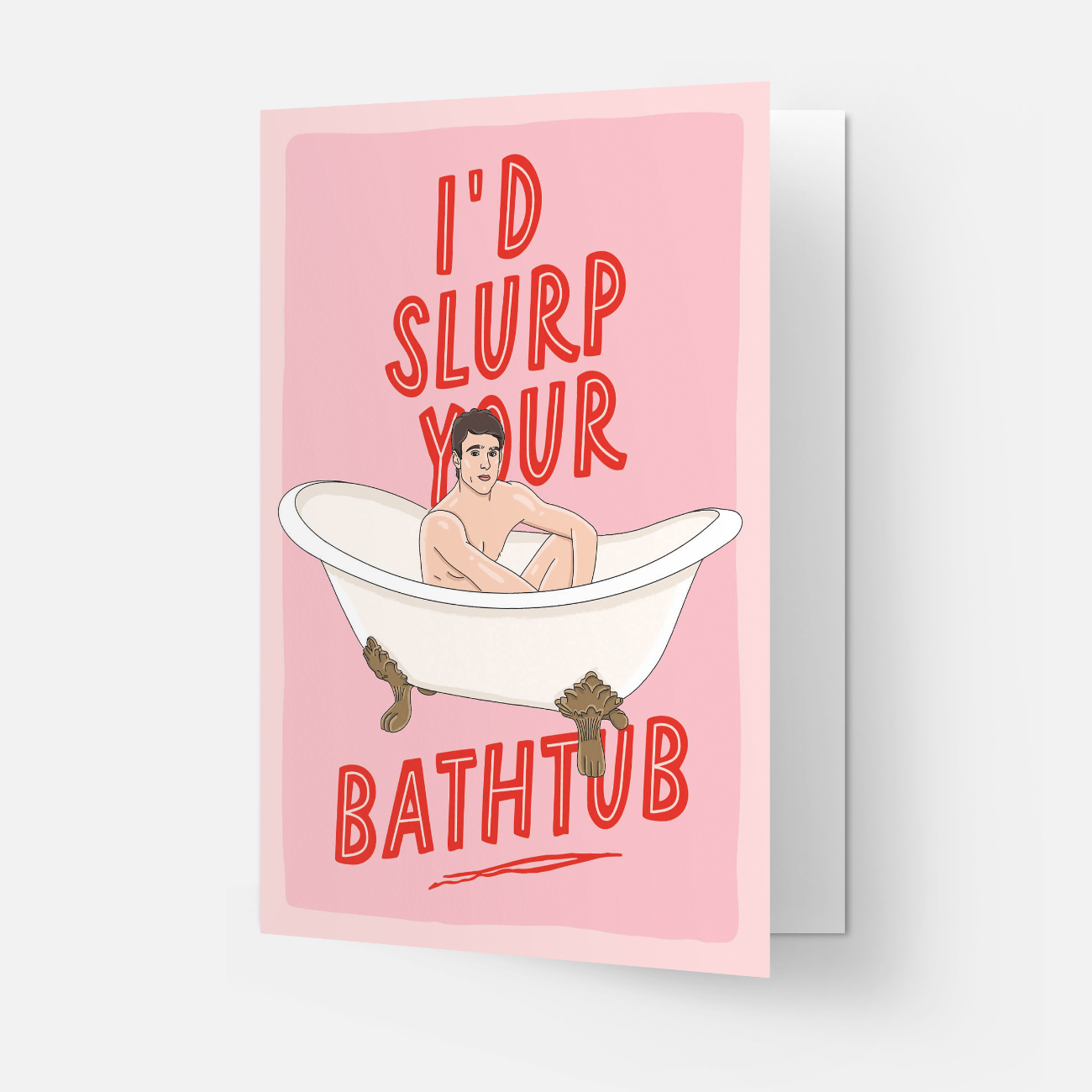 Slurp Bathtub | Saltburn | Greeting Card