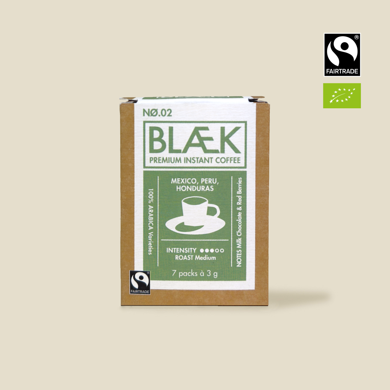 BLÆK Instant Coffee NØ.2 |  Medium Roast | Organic Fair trade