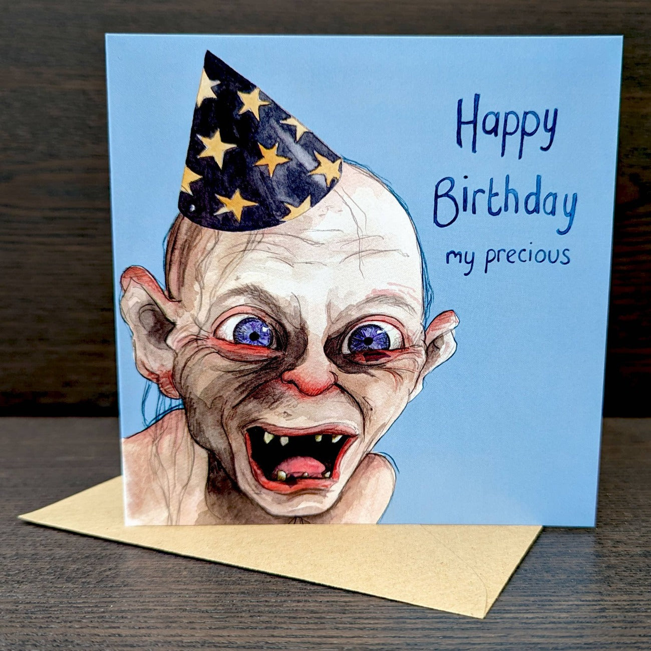 Carte d'anniversaire de Gollum