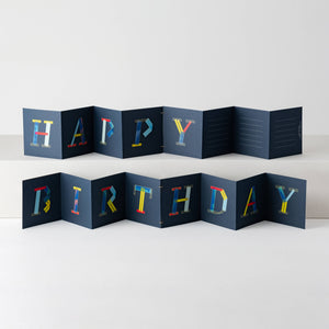 HAPPY BIRTHDAY Moji Accordion Card 2