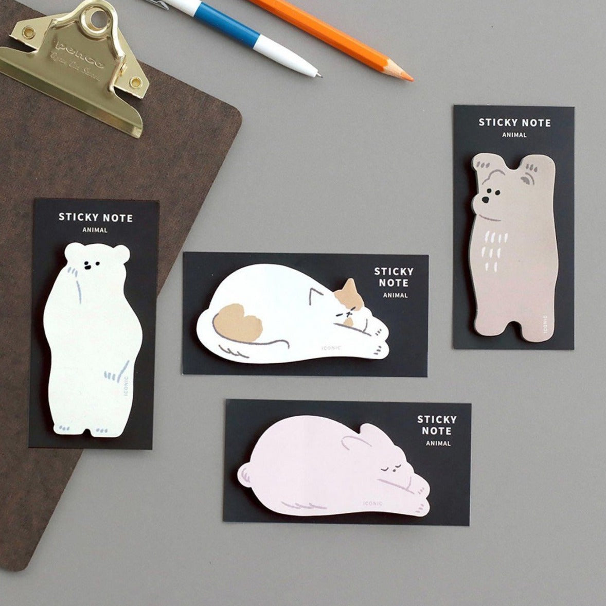 Sticky Note Animal | White Bear - MATERIAL26