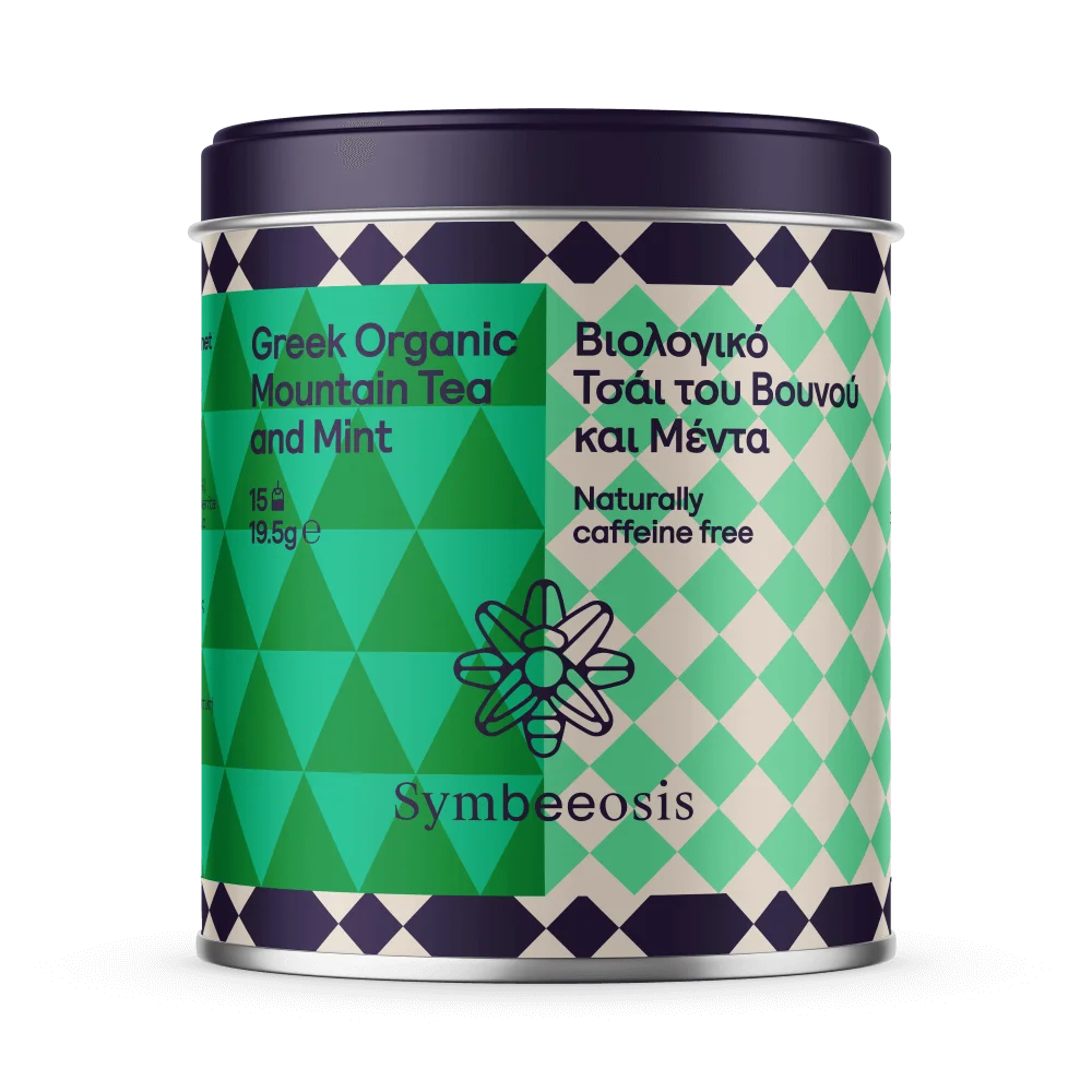 greek organic mountain tea and mint