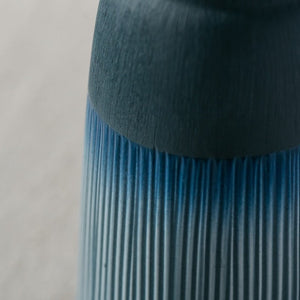 Ink Blue Japanese Flower Vase