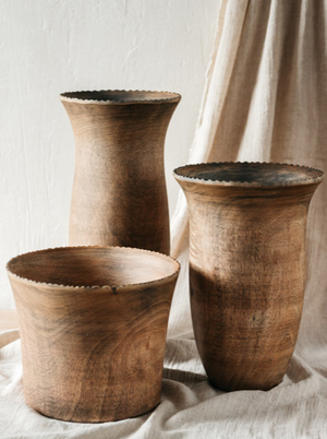Rustic Mango Wood Vase