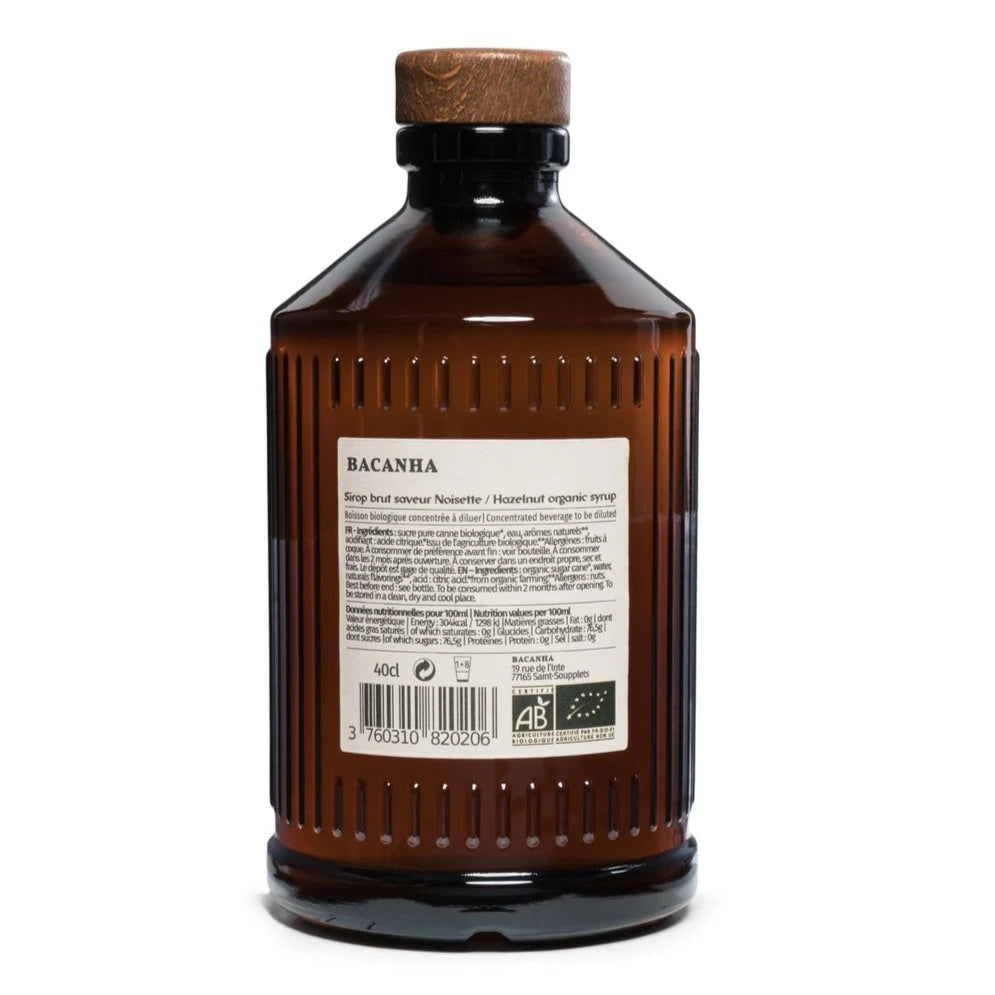 Raw Hazelnut Syrup - Organic