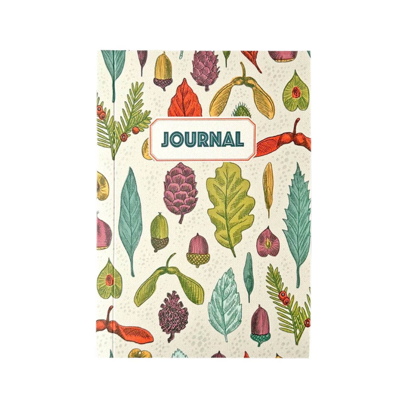 Journal Feuilles et Graines, papier recyclé de style vintage
