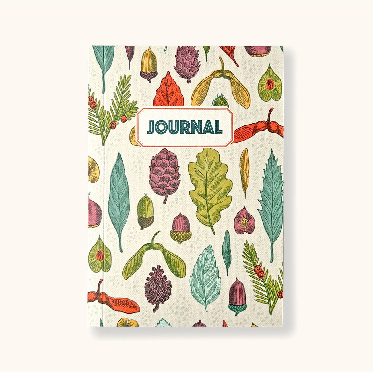 Leaves & Seeds Journal Vintage Style Recycled Papers