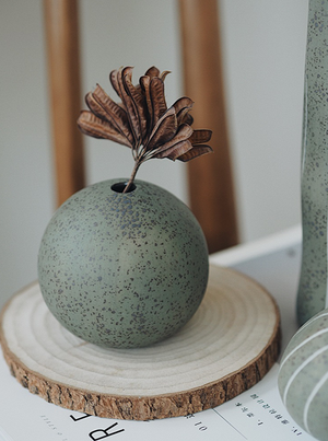 Rotund Ceramic Vase - Medium