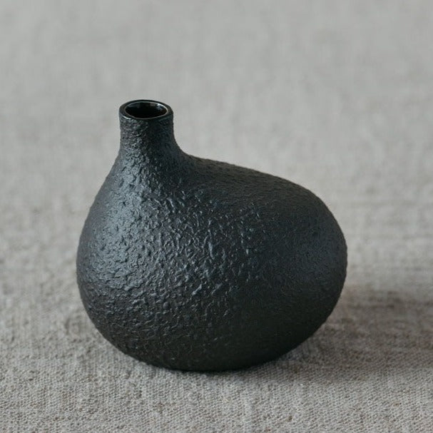 Schwarze Enten-Keramikvase