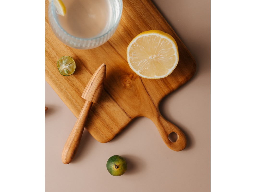 Teak Wood Lemon Squeezer