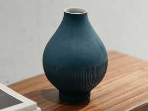 Ink Blue Olpe Vase