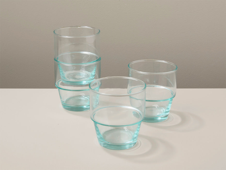 Large Recycled Glass Stacking Tumbler