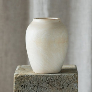 Natural Mango Wood Urn Vase