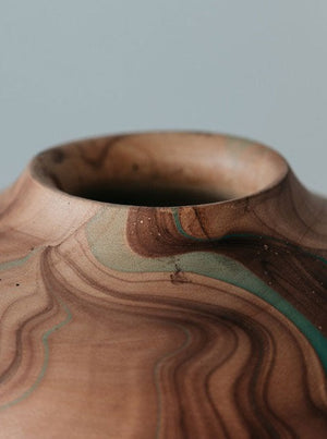 Urn Wooden Vase