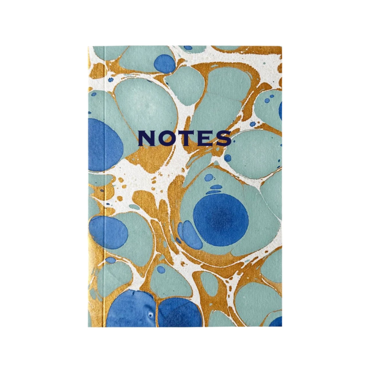 Hand Marbled Notebook in Royal Blue