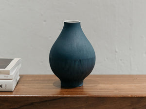 Ink Blue Olpe Vase