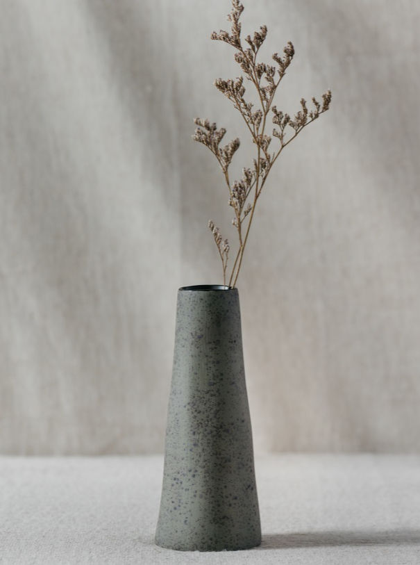 Patina Green Straight Vase