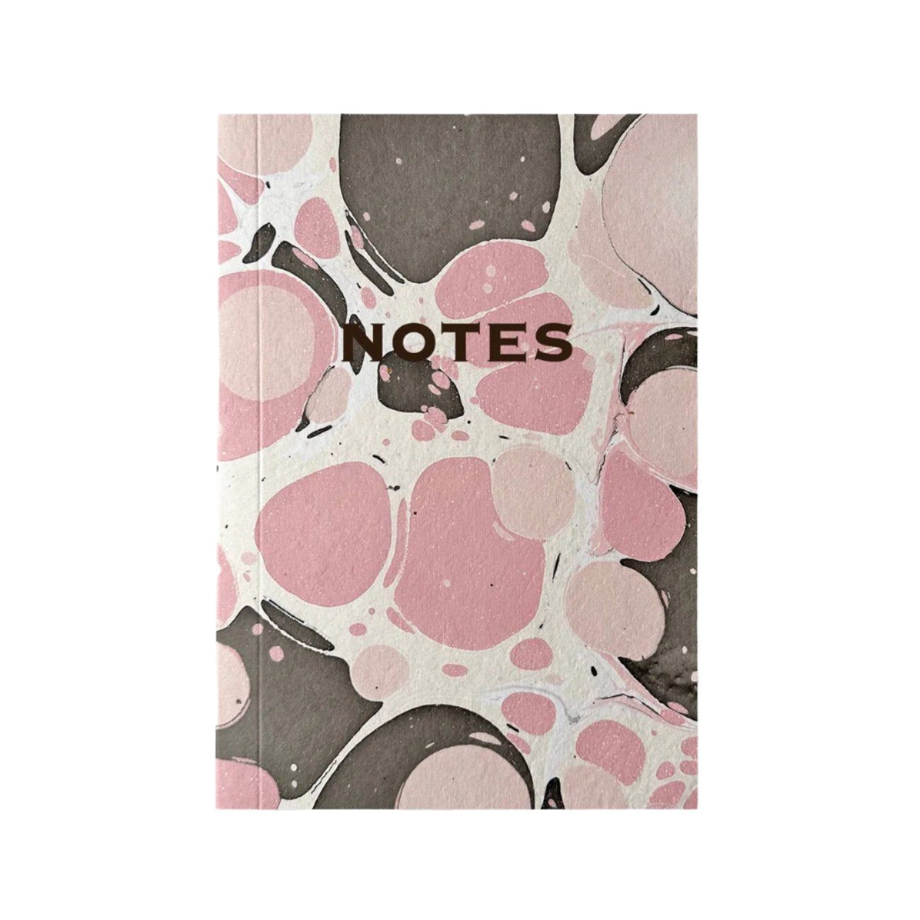 Hand Marbled Notebook in Pink